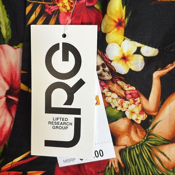 🆕Men’s LRG “Not Too Strange” Shirt Floral Button Down Collared Size Small - Picture 7 of 10